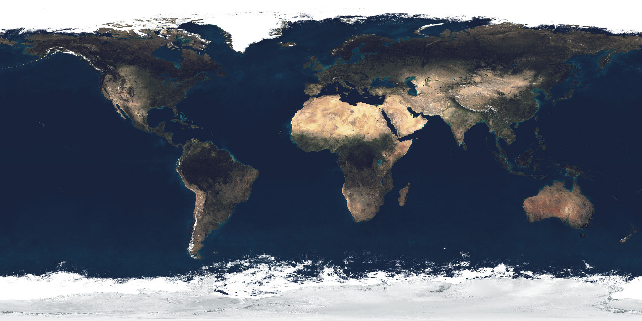Mapa da superfície da Terra